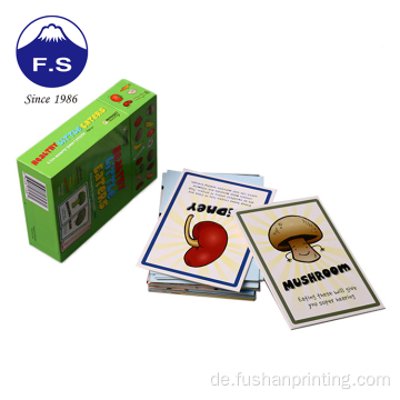 Customized modische Kinder Obst Leaning Game Card Set